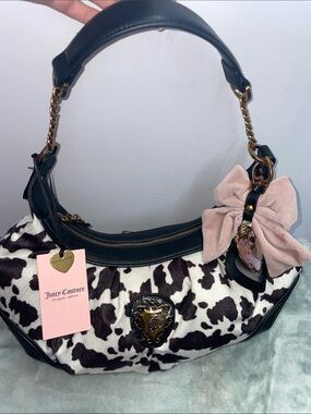 NWT Juicy Couture ‘Juicy Romance’ Cow Hobo